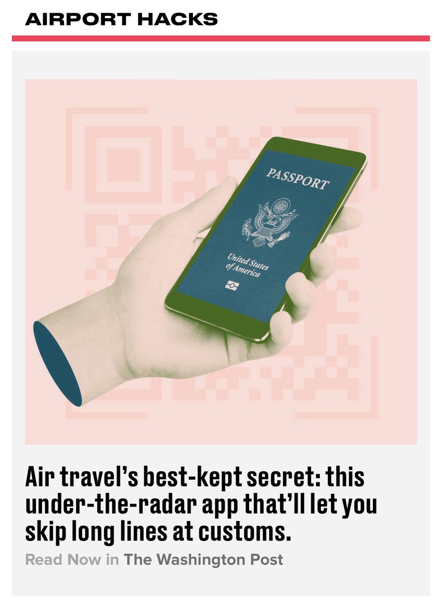 Washington Post coverage — Mobile Passport