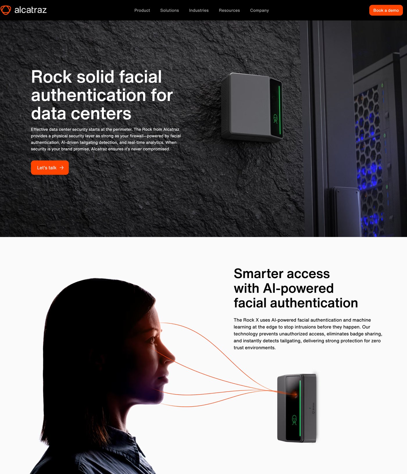 Alcatraz Data Centers industry landing page
