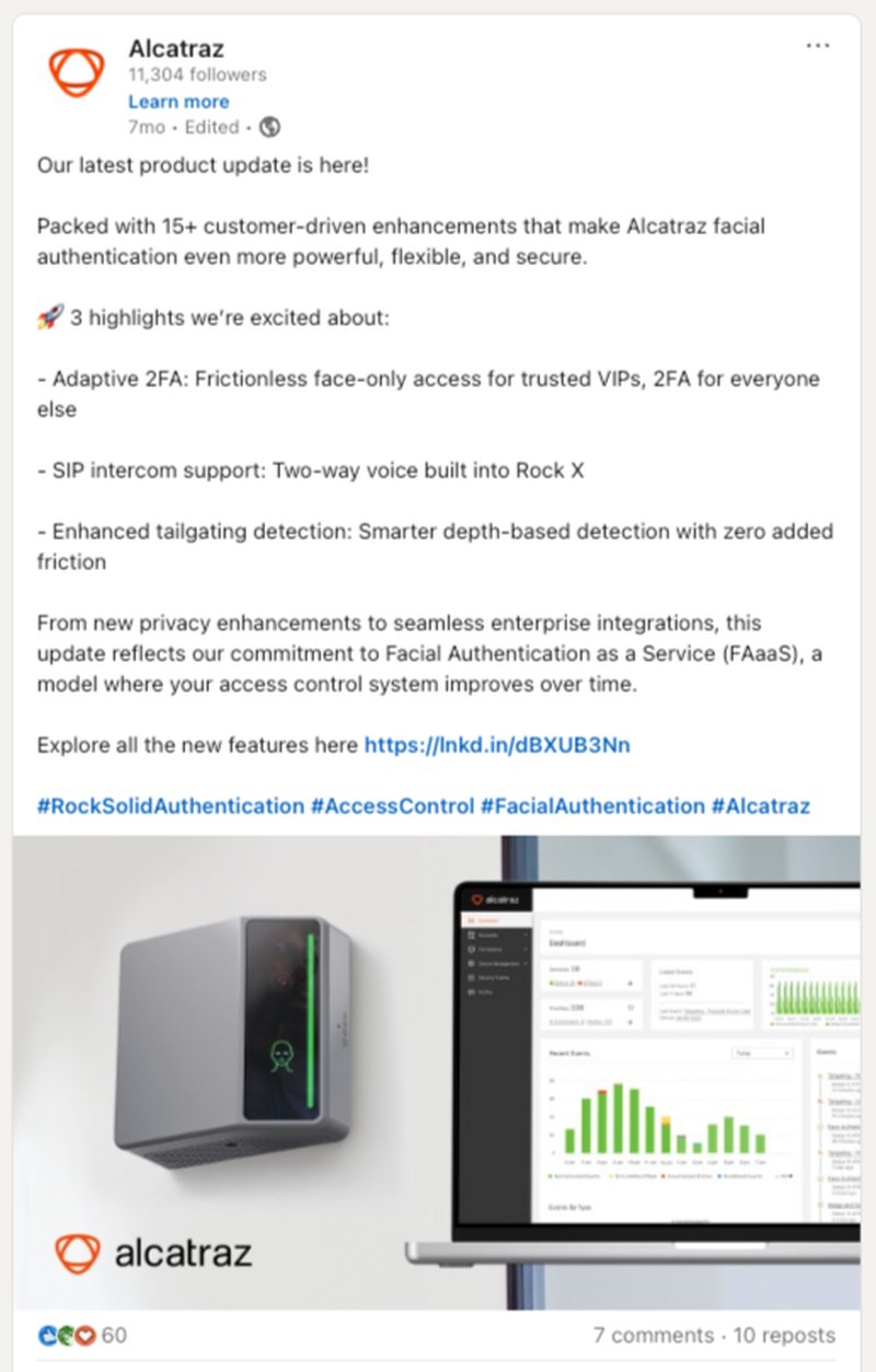 Product launch LinkedIn post