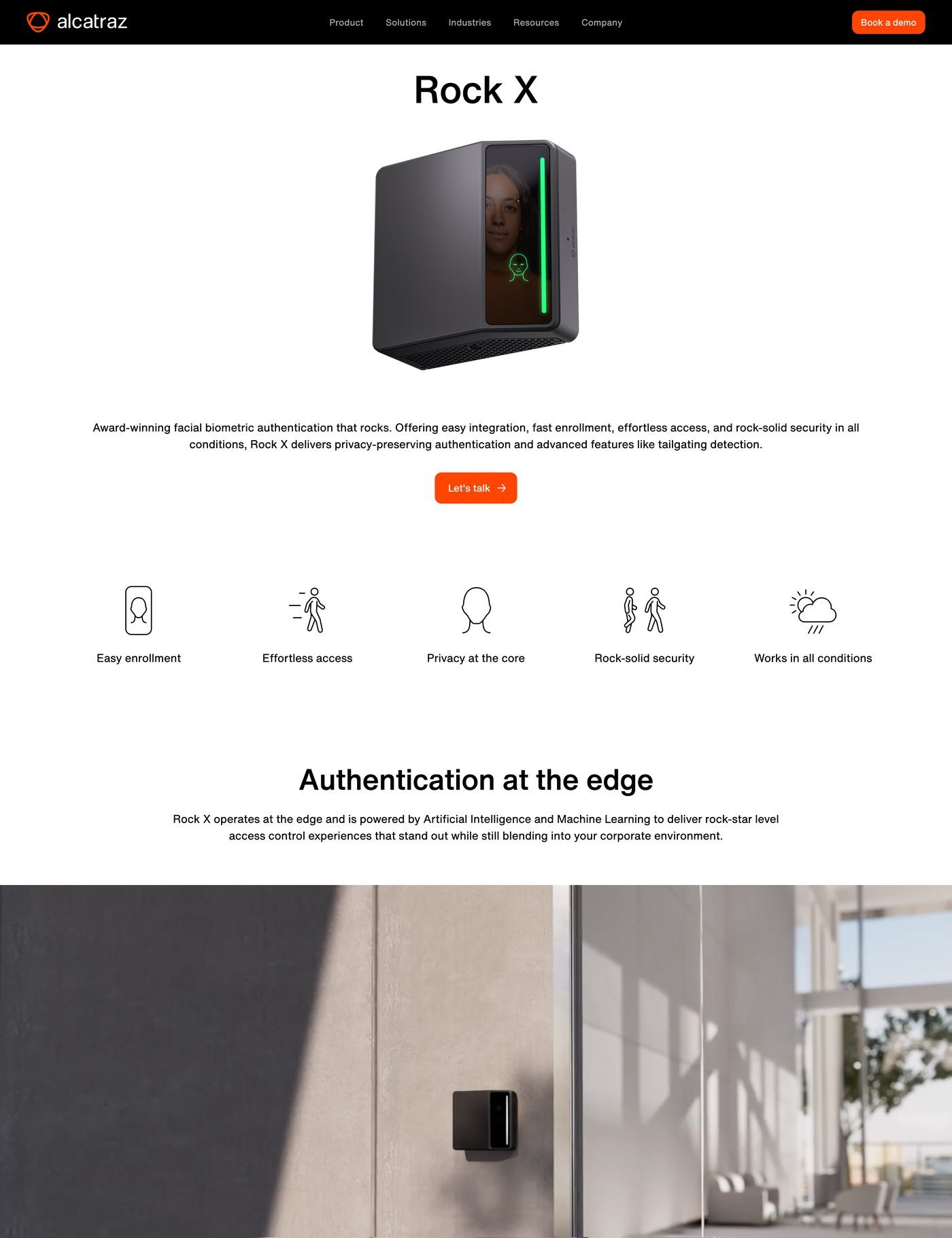 Alcatraz Rock X product page