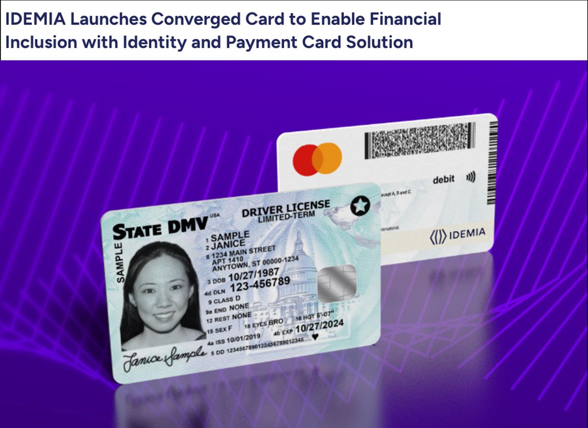 IDEMIA Converged Card with Mastercard